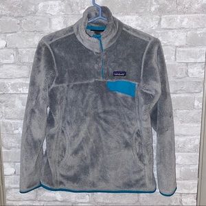 Women’s patagonia snap t fleece sweater sz M